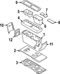 Genuine Nissan Cup Holder 96965-6TA0A New. Price: $76.09.