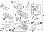 Genuine Nissan Console Assembly 96910-5MP6C New. Price: $1180.46.