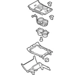 Genuine Ford Console Panel DT4Z-78045A76-MB New. Price: $202.98.