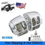 Chrome Hand Control Switch Housing Button Cover Caps For Harley Sportster Dyna New. Price: $29.00.