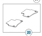Genuine Mercedes-benz Mat 222-680-77-05-8U51 New. Price: $109.79.