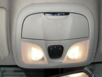 14-18 Jeep Cherokee Front Console Overhead W/o Sunroof Chrome Lights Used. Price: $85.00.
