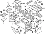Genuine Bmw Armrest 51-16-5-A1F-886 New. Price: $481.00.
