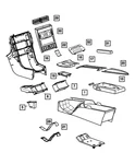 Genuine Mopar Console Housing 1BR56XDVAA New. Price: $566.08.