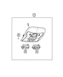 Genuine Mopar Overhead Console 6UM68MS7AA New. Price: $380.25.