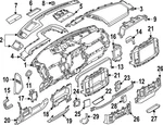 Genuine Ford Instrument Panel Molding PC3Z-2604338-CD New. Price: $338.59.