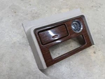 03-06 Cadillac Escalade Center Console Front Bin Woodgrain Trim Dash Bezel Beige Used. Price: $45.00.