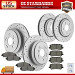 Front Rear Disc Rotors Ceramic Brake Pads For 2016-2022 Honda Ridgeline Pilot New. Price: $159.42.