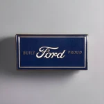 Ford Pin Built Proud Hat Lapel Enamel Metal Blue Silver White Double Post New. Price: $7.99.