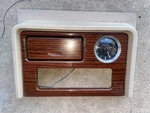 03-06 Cadillac Escalade Center Console Front Bin Woodgrain Trim Dash Bezel Beige Used. Price: $45.00.