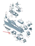 Audi A3 Sportback Rear Console Mount Bracket 8V0863531A Original No Duties New. Price: $37.98.
