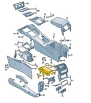 New Genuine Volkswagen Arteon 3G0862531F81U Center Console Cup Holder. Price: $174.59.