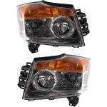 Headlights Headlamps Set For 2008-2015 Nissan Armada Left And Right Pair New. Price: $189.79.