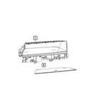 Genuine Mopar Instrument Panel Mat 68533862AA New. Price: $49.04.