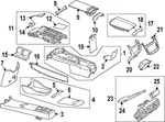 Genuine Mercedes-benz Cover Trim 296-680-15-04-5F72 New. Price: $78.40.