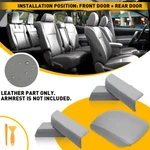 For 2009-2015 Honda Pilot 4X Door Panel + Console Lid Armrest Cover Leather Gray New. Price: $22.79.
