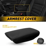 Black Leather Center Console Lid Armrest Cover Skin Fit Ford Escape 2017-2019 Us New. Price: $15.48.