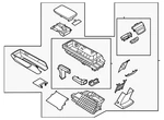 Genuine Nissan Console Assembly 96910-5MP6C New. Price: $1160.79.