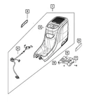 Genuine Mopar Center Console 7LN531D2AB New. Price: $754.46.