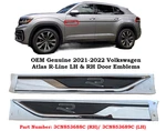 Oem Volkswagen Vw Atlas Line Left Driver & Right Passenger Side Door Emblems New. Price: $35.00.