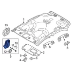 For Fiat 500X 2017-2022 6AN62MS7AA Upper Overhead Console New. Price: $104.17.