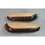 02-06 Bmw E46 3-SERIES Convertible Rear Side Armrest Pair Brown Leather Wood Oem Used. Price: $75.00.