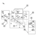 Genuine Mopar Console Bracket 68315420AA New. Price: $108.84.