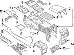 Genuine Volkswagen Armrest 3CN-864-207-D-KOQ New. Price: $223.38.
