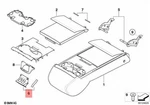 New Original Bmw 5'' E60-E60 Lci (2003-2009) Release Armrest 52207135822. Price: $44.40.