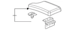 Genuine Gm Front Floor Console Armrest 10342165 New. Price: $263.87.