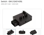New Oem Gm Genuine Parts 12451439 Seat Switch 2004-2011 Bravada Envoy Sts. Price: $170.00.
