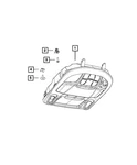 Genuine Mopar Overhead Console 6QD89DX9AA New. Price: $484.15.