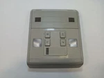 Gray Front Overhead Roof Console From 2019 Vw Volkswagen Jetta 12371392 Used. Price: $83.69.