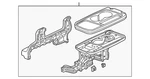 Genuine Honda Table Assembly Center *NH167L* (graphite Black) 81190-S9A-J03ZA New. Price: $236.42.