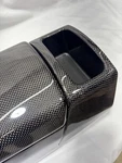 Porsche 911 997 Center Console Extension In Carbon Fiber Remanufactured. Price: $545.00.