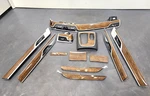 16-19 Oem Bmw G12 Center Console Dash Doors Wood Oak Light Interior Trim Set Used. Price: $365.03.