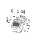 Genuine Mopar Console Switch 68312285AA New. Price: $24.19.
