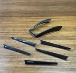 2009-2012 Audi Q5 8 Dash Console Door Interior Trim Set Of 6 Brown Nut Oem Used. Price: $160.00.