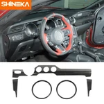 Center Console Dashboard Panel Trim Cover Ford Mustang 2015-18 Carbon Fiber New. Price: $88.31.