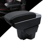 Double Layer Armrest Box For Kia Rio 2012-2016 Black Leather Console With 7 Us New. Price: $77.99.