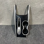 2013-16 Nissan Pathfinder Gearshift Shifter Bezel Trim Cup Holder Black Silver Used. Price: $71.99.