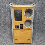 2008-2013 Toyota Highlander Center Console Shifter Bezel Cup Holder Woodgrain Used. Price: $84.85.