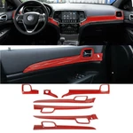 Red Carbon Dashboard Panel Door Handle Cover Trim For Jeep Grand Cherokee 11-20 New. Price: $63.99.