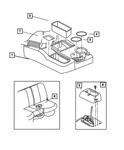 Genuine Mopar Console Cup Holder Mat Left 5HA81DX9AA New. Price: $9.14.