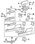 Genuine Ford Center Console XF3Z-54045A36-AAD New. Price: $23.57.