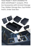 Center Console Organizer Tray For Tesla Model 2024-2020 7 Pcs New. Price: $20.00.