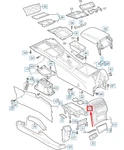 New Volkswagen Arteon 3H7 Center Console Cup Holder Rhd 3G0862531G1ZV Original. Price: $171.08.