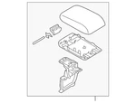 Genuine Mazda Armrest Assembly K156-64-450B-03 New. Price: $257.98.