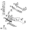 Genuine Mopar Front Fascia Bezel Right 7RD81U00AA New. Price: $60.81.