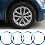 Set Blue Car Wheel Rim Center Logo Hub Caps Decor Ring Covers For Vw Volkswagen New. Price: $16.98.